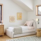 Elora Arched Upholstered Bed w/ Trundle