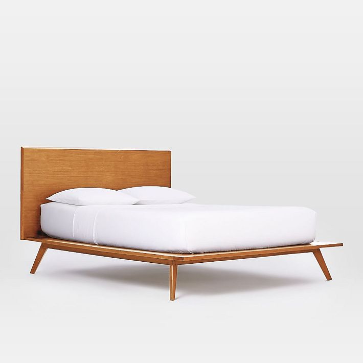 Queen platform bed mid century 2025