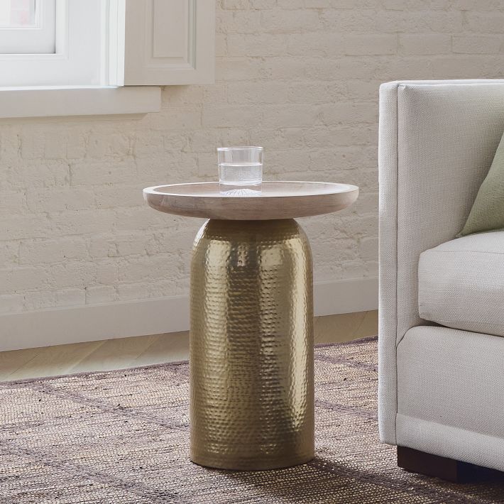 West elm gold side table discount