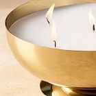 Polished Metal 3-Wick Filled Candle