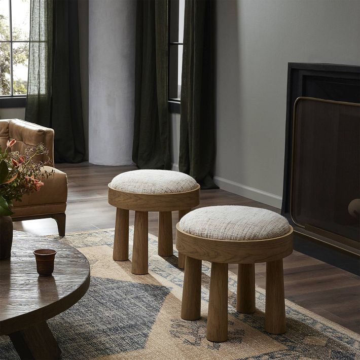 Upholstered Accent Stool - Decor deals -