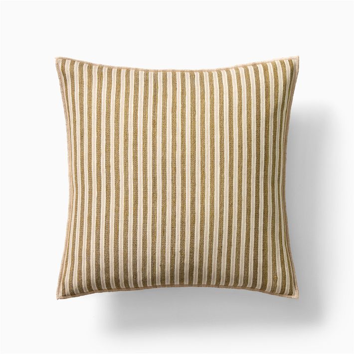 Modern Silk Stripe Pillow Cover