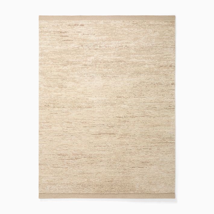 Abstract Line Shag Wool Rug - 5x8