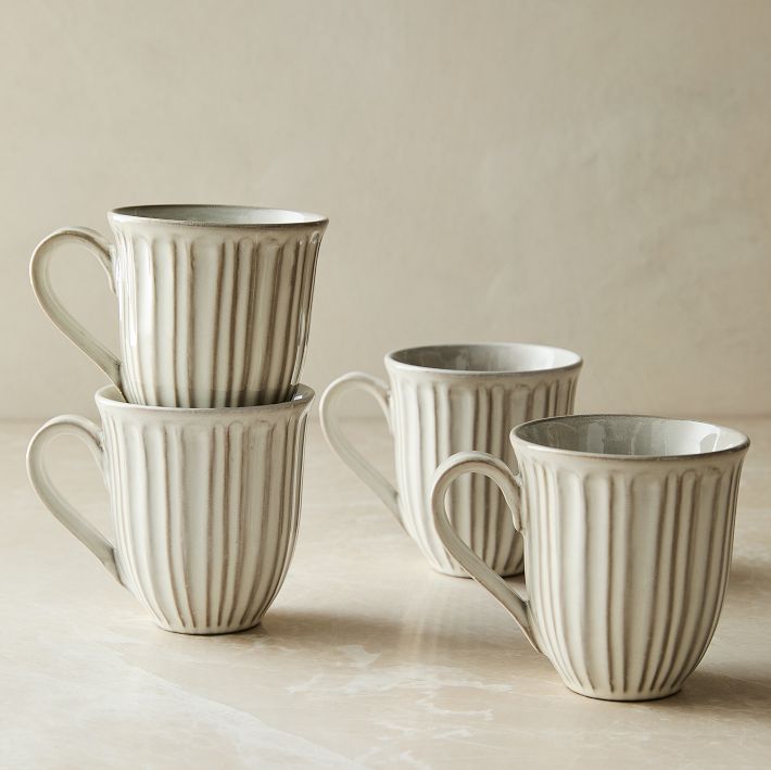 Hana Ceramic Mugs - Set of 8