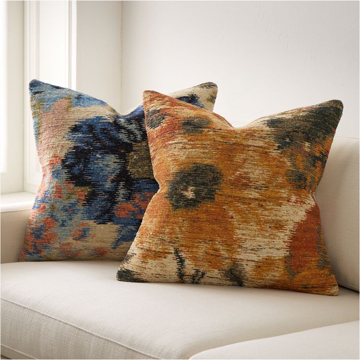 Floral Ikat Pillow Cover +Down Alternative Inset