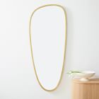 Mid-Century Asymmetrical Metal Floor Mirror