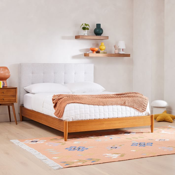 West elm queen platform bed discount