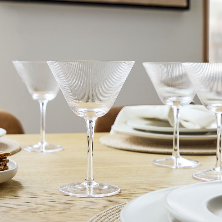 Fluted Martini Glass Sets