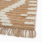 Textured Lattice Wool &amp; Jute Rug