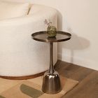 Hito Round Two-Tone Side Table (15&quot;&ndash;18&quot;)