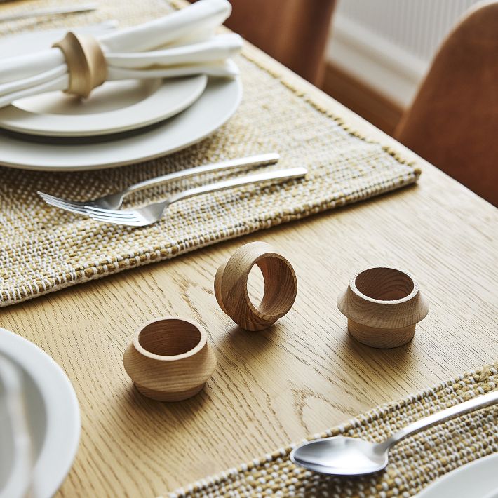 Tira Wood Napkin Rings West Elm