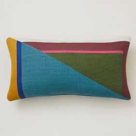 West elm blue pillow on sale