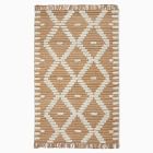 Textured Lattice Wool &amp; Jute Rug