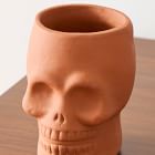 Terracotta Skull Vase