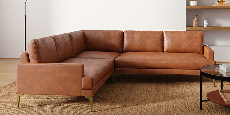 West elm leather sofa sales