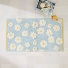 Kids Daisy Shaggy Bath Mat - Soft & Cute | West Elm