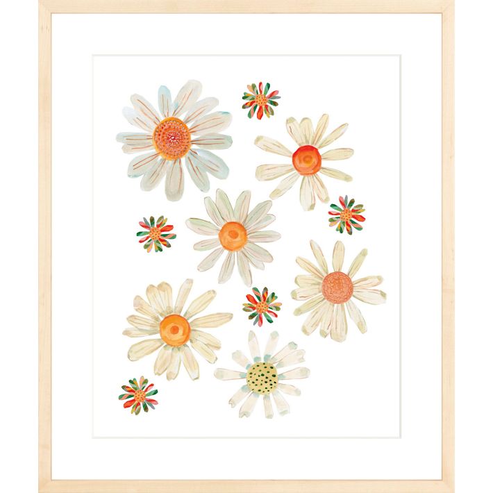 Daisies Framed Wall Art by Lana's Shop