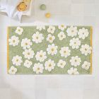 Kids Daisy Shaggy Bath Mat - Soft & Cute | West Elm