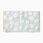 Kids Daisy Shaggy Bath Mat - Soft & Cute | West Elm