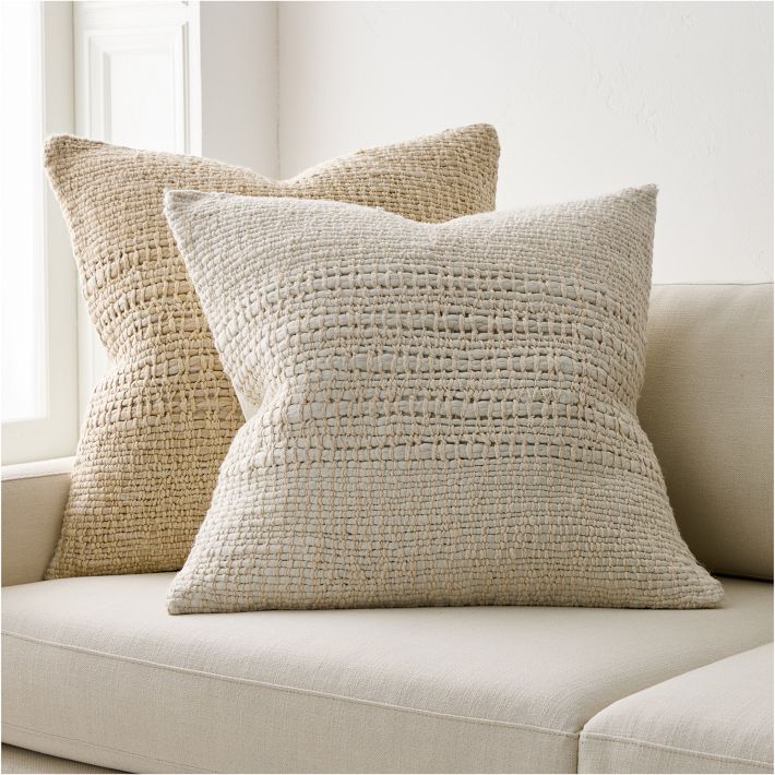 Cozy Weave Pillow Cover White