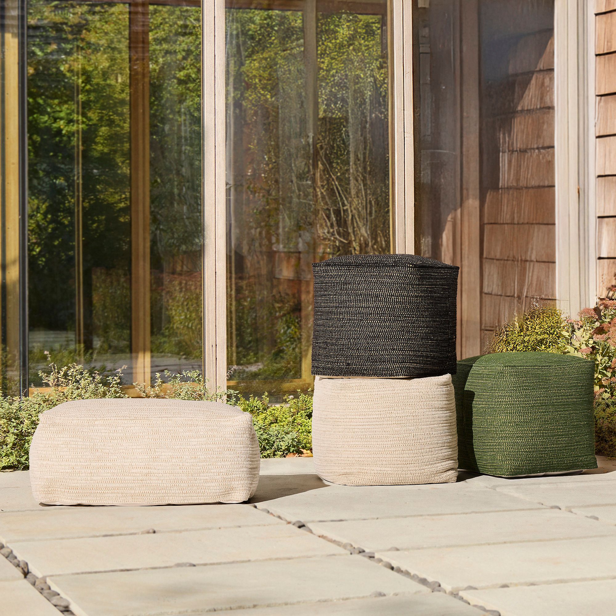 Dori Indoor/Outdoor Pouf - Stylish & Comfortable