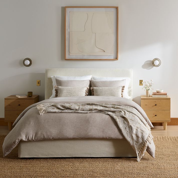 European Flax Linen Duvet Cover & Shams