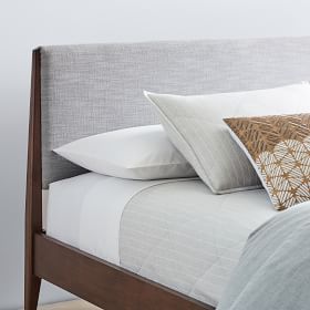 West elm modern show wood bed discount