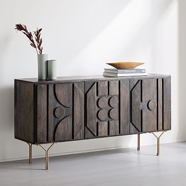Pictograph Buffet Table Carbon West Elm