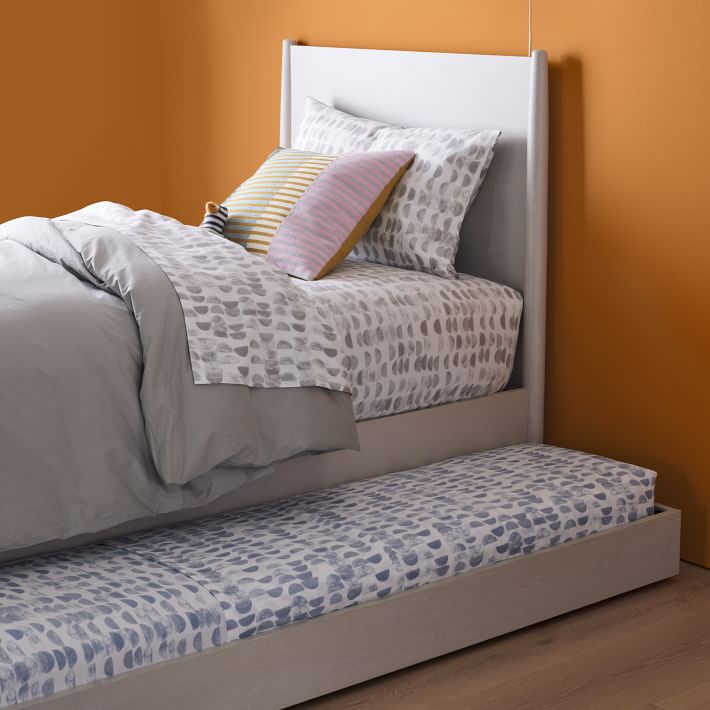 Mid century modern trundle bed discount