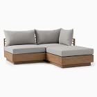 Santa Fe Slatted Outdoor 3-Piece Modular Sectional (72&quot;)