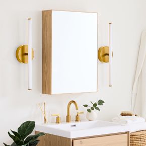 Modern bathroom cabinet with mirror discount