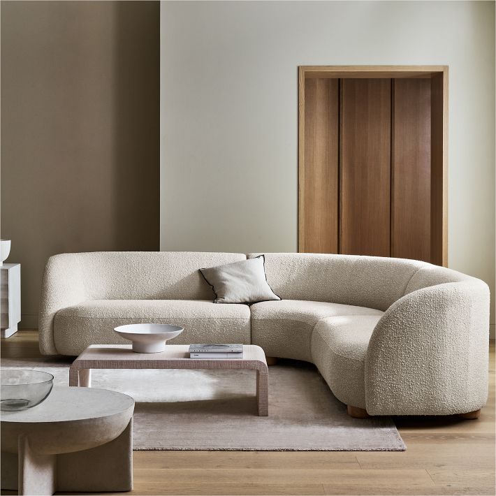Laurent 3 Piece L Shaped Wedge Sectional 111.5 West Elm