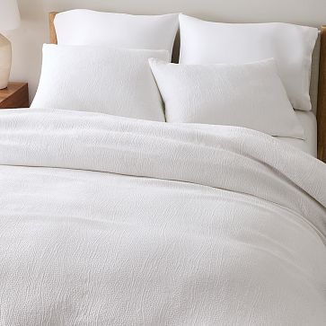 Deals West Elm silky tencel comforter & shams