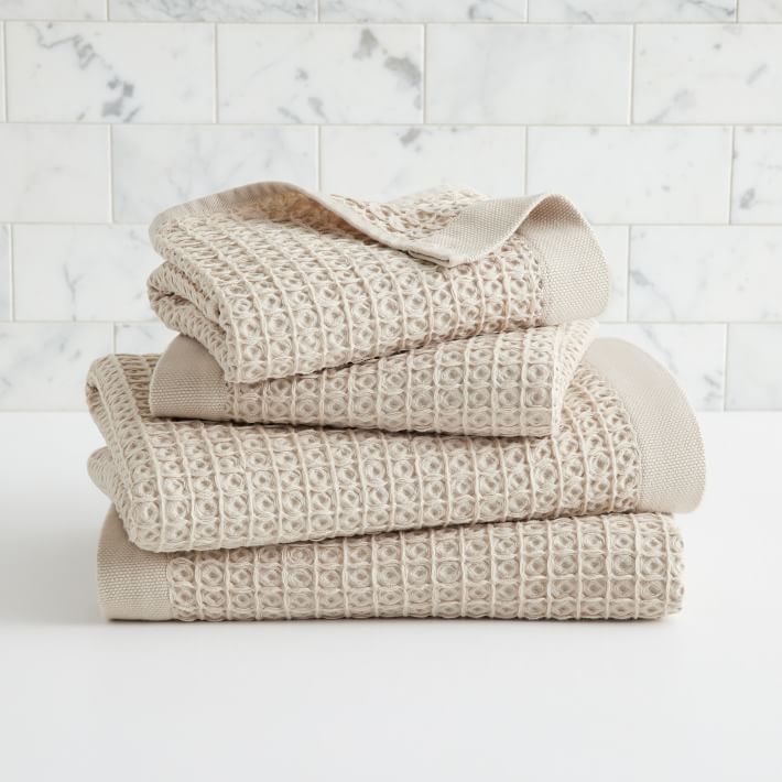 2 Bath Towels, 2 Hand Towels Set (Color - Sand)
