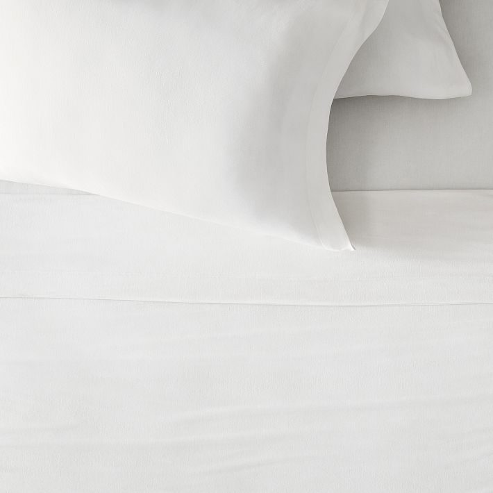 Jersey Tencel Modal Knit Sheet Set, King, White