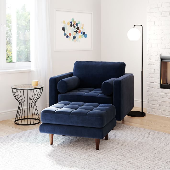 Dennes Ottoman | West Elm