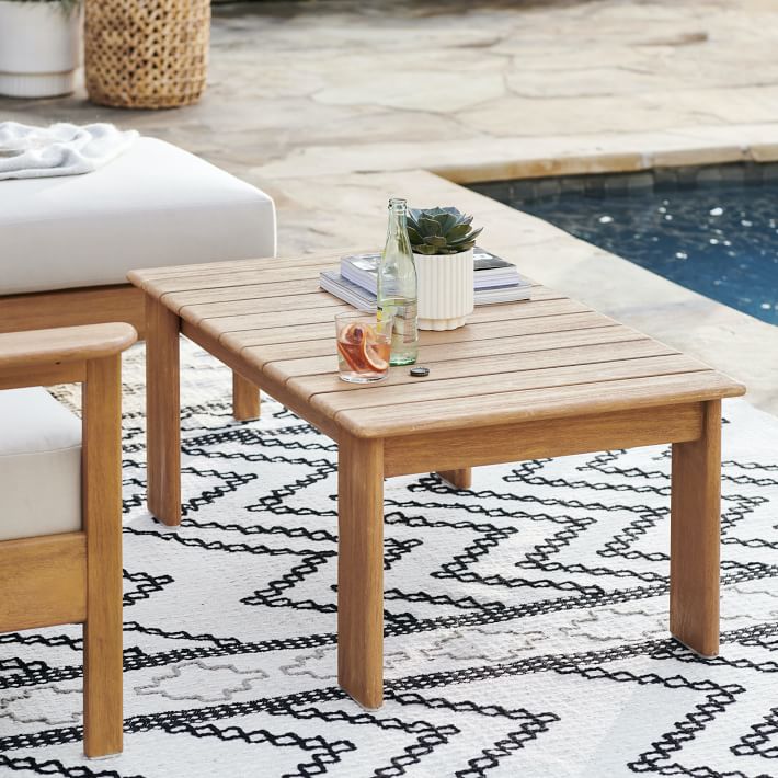 Playa Outdoor 41 in Rectangle Coffee Table Mast West Elm
