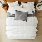 Space-Dyed Clipped Gauze Duvet Cover &amp; Shams