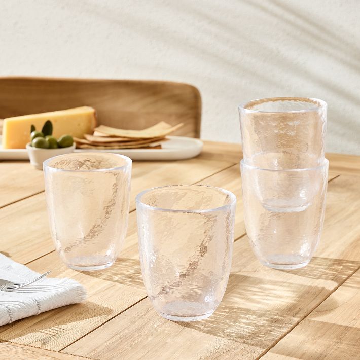 Clear Los Cabos Glass Tumblers (Set of 4)