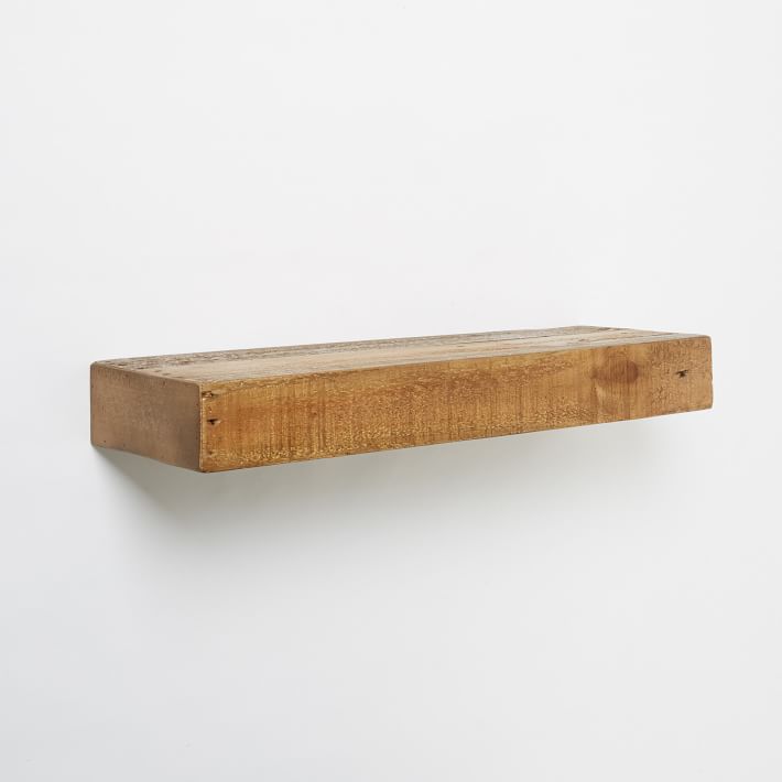 Reclaimed Pine 36 Floating Shelf Solid Wood West Elm