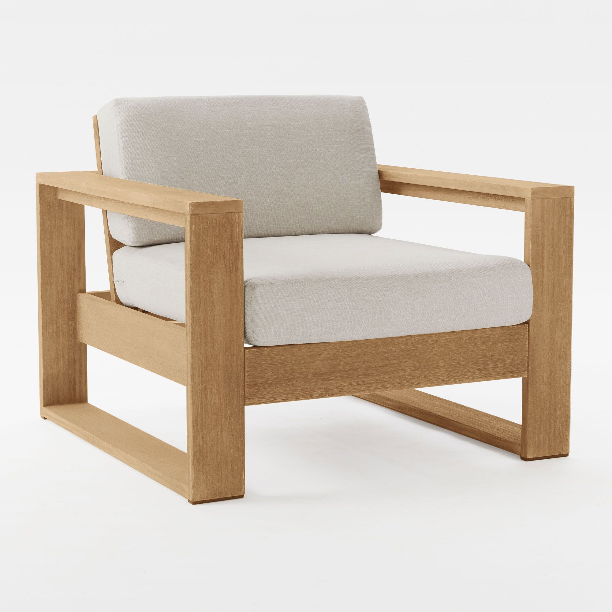 Portside Outdoor Lounge Chair, Alabaster