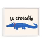 French Crocodile Framed Wall Art by Minted for West Elm