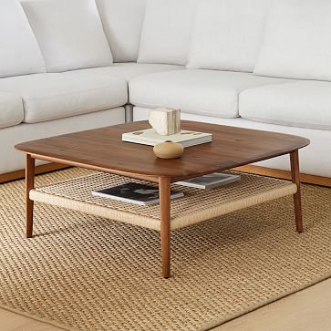 Mid century modern coffee table square discount