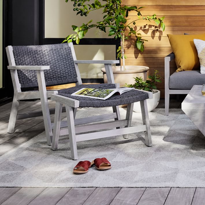 West elm rope chair discount