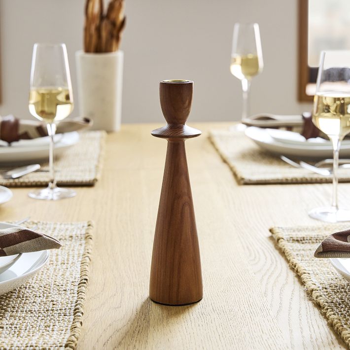 Large Tira Wood Candleholders