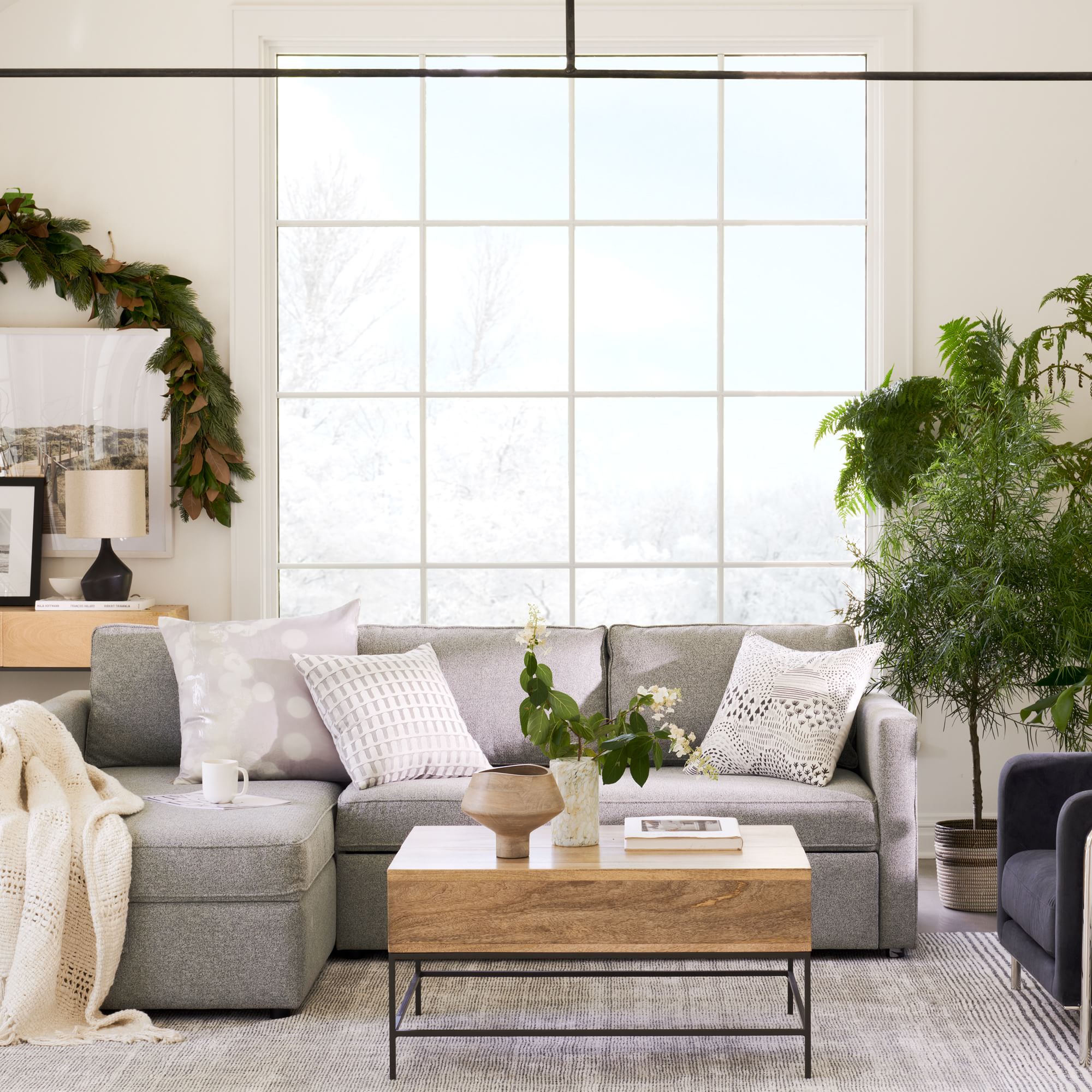 Alt image 2 for Harris 2-Piece Pop-Up Sleeper Sectional w/ Storage Chaise (87&quot;)