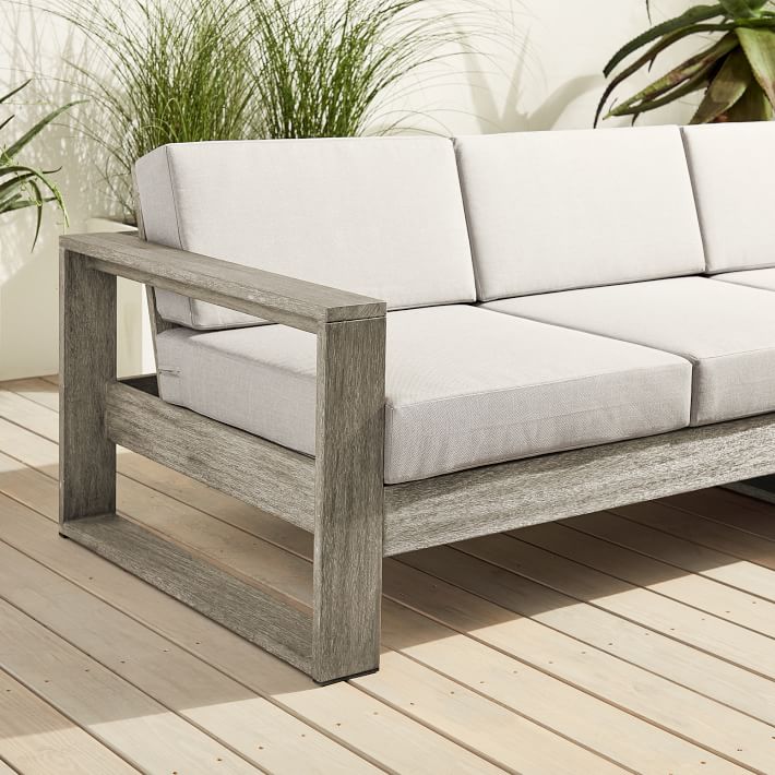 Portside Outdoor 2 Piece Chaise Sectional 92 West Elm