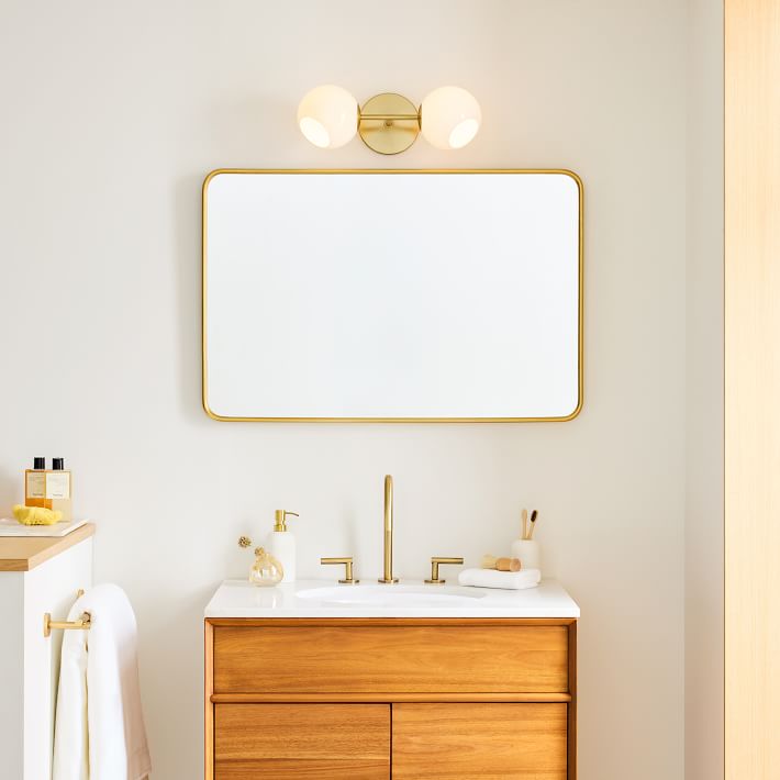 West elm vanity lights top