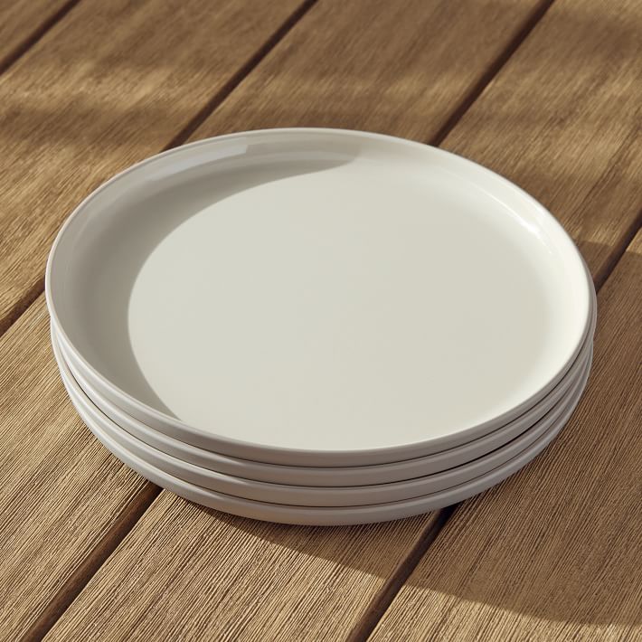 Kaloh Melamine Outdoor Dinner Plate Sets (Charleston Gray)