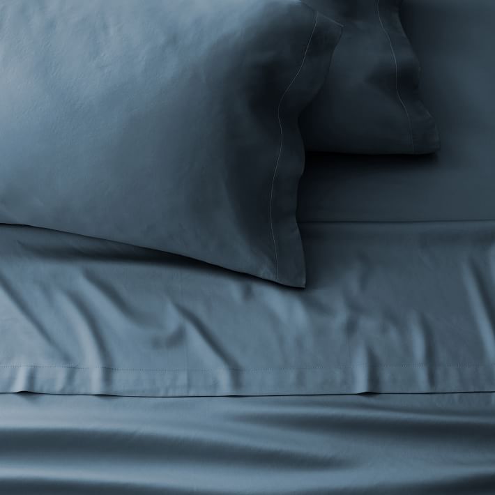 Silky TENCEL™ Sheet Set (Stormy Blue, King Size)